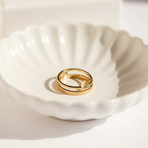 Jaida Peridot Duo Ring