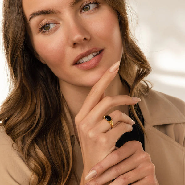 Celestial Dusk Signet Ring